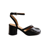 Spilt Toe Block Heel Sandals